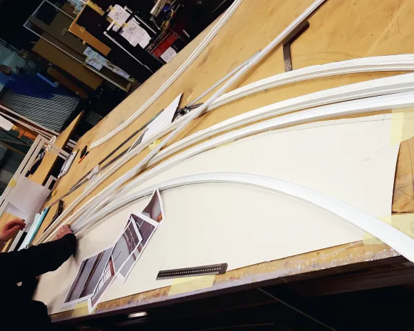 This new style of secondary glazing can be made to suit the exact needs of curved primary windows, and is easily removable to allow effective cleaning and maintenance.